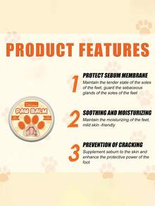 1 pieza Bálsamo para el cuidado de las patas de las mascotas, crema hidratante para las almohadillas de las patas de gatos y perros, protector de almohadillas de las patas - Multicolor - Ver 6