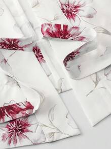 Irokai Traditional Japanese Women's Blue Printed Kimono Yukata