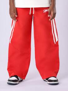 SUMWON Ensemble coordonné de sport Débardeur Pantalon de jogging Sans manches Tenue d'été Tenue d'entraînement Performance Rayure latérale Jeunesse active Ados Streetwear
