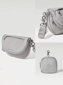 GLOWMODE 1.5L Easy Commute Water-Resistant Shoulder Strap Bag With Clippable Nano Pouch Daily Casual
