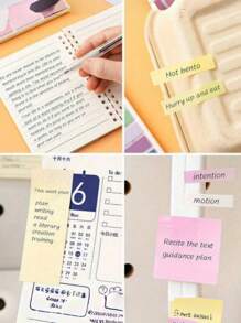 SHEIN دفتر متعدد الوظائف ب- 280 صفحة مع ملصقات للمذكرات والفهرس - 40 مذكرة لاصقة، 160 علامة فهرس، 20 ملصق توسعة، 60 صفحة داخلية، حلقة ربط ناعمة، مذكرات لاصقة، ورق مسطر أفقي، لوازم مدرسية ومكتبية، أساسيات العودة إلى المدرسة، دفتر ملاحظات للدراسة، إكسسوارات المخطط ، قرطاسية الجامعة، دفاتر مدرسية بالجملة، لوحة كتابة متينة، دفتر ملاحظات منظم - متعدد الألوان - مشاهدة 4