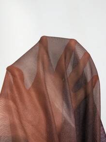 Sunspun 大码休闲浪漫连衣裙（带罩衫），两件套 - 卡其色 - 查看 4