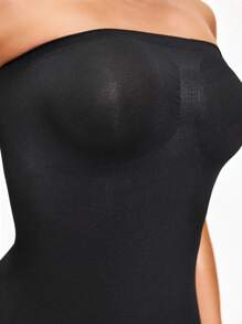 SHEIN Shape Effen naadloze bandeau-bodyconjurk voor dames