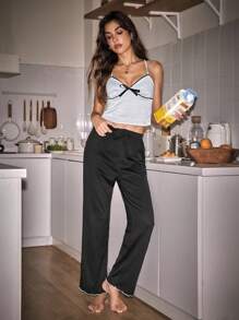 Lowkey Lull INS Style Casual American Sleepwear Top For Women - Beige - View 5