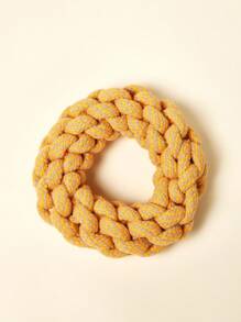 PETSIN Yellow Series Woven Cotton Rope Dog Toy, Fun To Relieve Boredom, Dog Bites, Tug Of War Interactive Play - Multicolor - View 5