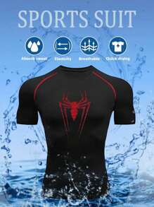 Manfinity Sport Corelite Herren Sport Set: Kurzarm T-Shirt und Shorts, geeignet als sommerliche Sportbekleidung für Läufe, Workouts, Gym-Outfit, atmungsaktiv
