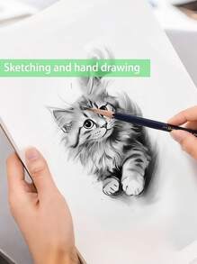 A4 空白艺术素描本，每本 30 张，随机选择 - 彩色 - 查看 7