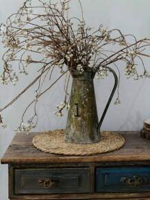SHEIN 1 pièce/6 pièces Napperon tressé, Napperon rond en osier, Napperon tressé fait main en forme de calebasse naturelle, Napperon tressé style ferme, Napperon en osier style antique, Articles ménagers, Fournitures pour fête de mariage, Décoration de la maison, Décoration de la chambre, Saint-Valentin, Saint-Valentin, Cuisine, Accessoires de cuisine, Mariage