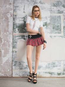 Sugerpunk 优雅时尚露背扣设计高跟厚底凉鞋，朋克风格圆头罗马凉鞋适合派对、日常穿着、晚礼服，增高显腿长，舒适百搭的女士高跟鞋 - 黑色 - 查看 7