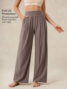 OutZeal 女士运动裤，日常休闲度假两用，防紫外线，凉爽触感，直筒裤型，带口袋