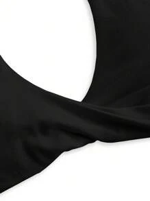 Gameset SHEIN Sport Áo ngực thể thao Yoga liền mạch với thiết kế chéo phía trước, đa năng cho thể thao và mặc thường ngày - Nhiều màu - Xem 7