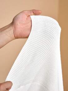 Veslaya Hàng mới về mùa Thu & Đông, Váy len cỡ lớn dành cho nữ mùa Thu - trắng - Xem 10