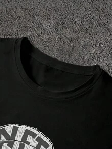 GENIUS ODE Camiseta sin mangas de ajuste holgado para hombre, estilo americano de hip hop - Negro - Ver 3
