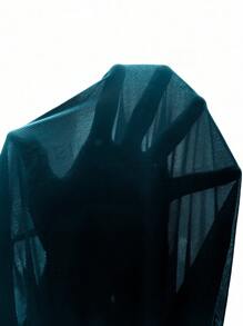 Hauture Women's Summer Vacation Cover Up Soft Shine And Sheer Simple Pant - Blue - View 6