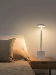 1pc Modern LED Table Lamp With Touch Control | Rechargeable Lithium Battery, USB Charging, Adjustable Brightness, Suitable For Home, Office, Bar And Bedroom Decoration - Multicolor - View 9