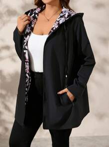 SHEIN CURVE+ 大尺碼純色秋冬冬季衣物 2026 22W - 彩色 - 查看 9