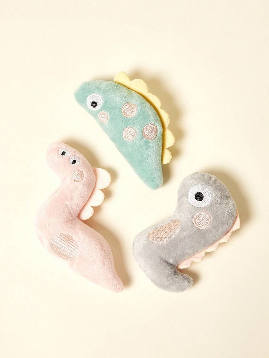 PETSIN 可爱动物造型系列毛绒猫玩具，内含发声纸，可与猫互动玩耍 - 彩色 - 查看 1