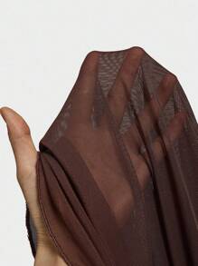 Sunspun 大码休闲浪漫连衣裙（带罩衫），两件套 - 卡其色 - 查看 8