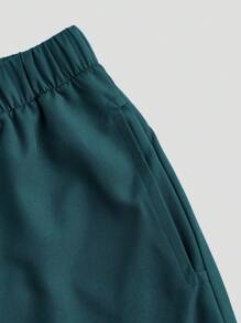 TaskEZ Bộ đồng phục: Áo cánh ngắn tay cổ chữ V may đo và quần ống đứng ống đứng có dây rút, Bộ đồ phẫu thuật - màu xanh lá - Xem 8