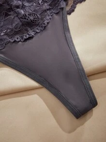Charlaine Charlaine 5pack Floral Lace Thong, Sexy Lingerie