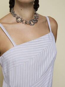 COUREZ Asymmetric Cut And Sew Cami Dress /Y2K Vacation Outfits Women Women Summer Clothes Going Out Outfits Cute Vacation Sexy Summer Dresses For Women - Pink - View 7