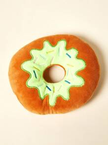 PETSIN Juguete de peluche de donut creativo para perros, con sonido de ladrido BB, juego interactivo para perros