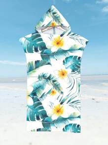 SHEIN 1pc Hooded Wearable Bath Towel, Personalized Superfine Fiber Quick-Drying Cloak With Zipper Design Beach Towel, Windproof, Sun-Proof, Thermal Insulation, For Adults, Men, Women, Couples After Bathing, Beach, Outdoor, Household Use Summer Wedding Home Bathroom Decor Beach Wear Back To School