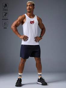 Manfinity Sport Corelite 3 件套男士纯色圆领休闲运动背心健身上衣背心套装基本款 T 恤篮球运动服男士连帽衫
