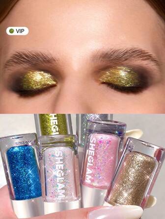 SHEGLAM Insta- Glitter Liner-Vip Gel Fard à PaupièRes Liquide Vert Haute Brillance Longue Tenue Hautement Pigmenté Liquide Longue Tenue Fard à PaupièRes Vert Remise De DiplôMe Anniversaire Vacances Haut ÉTé Automne Y2K ÉLéGant Mode Femmes Marque Maquillage CosméTique Beauté Visage FêTe Plage Voyage Camping Rituals Plein Air ÉCole Campus Excursion Festivals DéCoration Cadeau PréSent Rose Fille Cosplay Jeux Meilleur Couleur Charme Ambiance