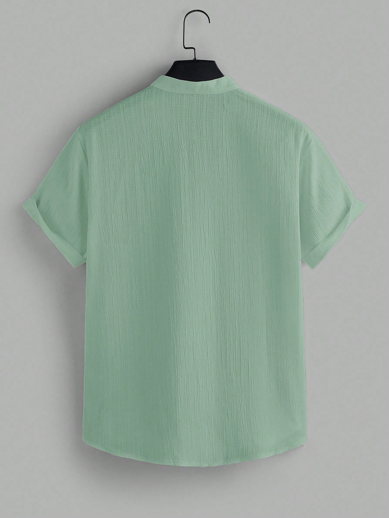 VIVINTIMO قميص رجالي كاجوال أكمام قصيرة باللون الم...