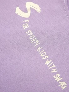 JNSQ 返校青少年男孩休闲圆领趣味字母印花宽松 T 恤，适合日常穿着、户外活动、度假、街头服饰、派对和休闲