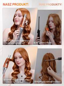 SHEGLAM HAIR It-Curl Rizador instantáneo de un solo toque Plancha rizadora automática, rizador de cabello automático, rizador de cabello automático, rizador de cabello automático de 32 mm con 3 temperaturas, calentamiento rápido y rotación de 2 vías, apagado automático, rizador giratorio antiescaldaduras y antienredos, rizador instantáneo táctil para peinarRizador de cabello automático de 32 mm con 3 temperaturas, calentamiento rápido y rotación de 2 vías, automático Varita rizadora giratoria con apagado, antiescaldaduras y antienredos, rizador instantáneo táctil para peinar el cabello Graduación Cumpleaños Regalo Día festivo Invierno Rosa Onda Constituir Fiesta Playa Viajar Cámping Escuela Campus Festivales Rosa Presente Chica Encanto Mejor Día de San Valentín Día de la Mujer Ámate a ti mismo - Enchufe EU Tipo C(220-240V) - Ver 7