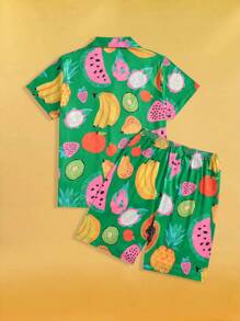 有趣又可爱的青少年男孩睡衣 - 彩色 - 查看 2