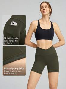 GLOWMODE 6" FeatherFit™ Country Crossover Anti-Slip Running Shorts Low Impact Cycling Gym Workout Summer