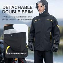 Fashionable Raincoat Set: Waterproof, Windproof, Full-Body Rain Coat & Pants - Thickened, Wear-Resistant, Multi-Functional For Women & Men | Ideal For Outdoor Activities, Cycling, Travel, Climbing, Camping, Hiking, Fishing & Motorcycle Riding | High-Quality Anti-Riot Rainwear - Multicolor - View 4