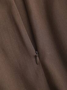 Sweetra Women's High-End Commute Elegant A-Line Skirt, Draping Design Slimming Umbrella Skirt, Spring/Autumn Fall Cloth For Women