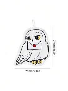 HARRY POTTER X SHEIN 1 件 Hedwig 手巾，吸水快干，可悬挂在厨房、浴室，柔软材质，配有挂绳