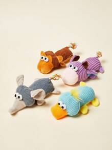 PETSIN Cute Animal Shaped Plush Dog Toy, Containing Sound Paper For Interactive Play With Dogs