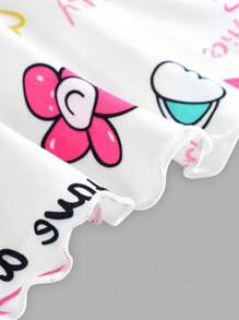 少女俏皮可爱美式印花睡衣套装 - 彩色 - 查看 4