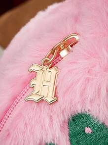 HARRY POTTER X SHEIN 1个字母刺绣蛋糕造型化妆包，超大容量，适合日常收纳和旅行，适合女士、学生、魔术、蛋糕、生日蛋糕 - 粉色 - 查看 5