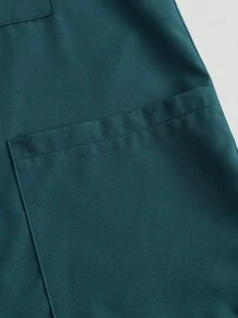 TaskEZ Bộ đồng phục: Áo cánh ngắn tay cổ chữ V may đo và quần ống đứng ống đứng có dây rút, Bộ đồ phẫu thuật - màu xanh lá - Xem 7