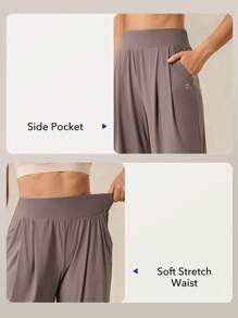 OutZeal 女士运动裤，日常休闲度假两用，防紫外线，凉爽触感，直筒裤型，带口袋