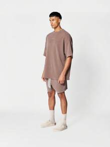 SUMWON Textured Drop Crotch Short - Dark Grey - View 4