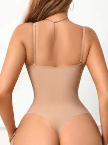 SHEIN 1 件女士塑身衣 - 杏色 - 查看 2