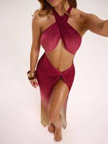 SHEIN BAE 度假海滩/女士罩衫