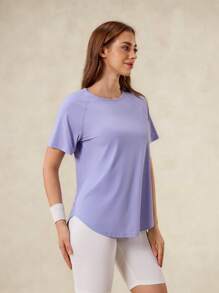 OutZeal Tee-shirt de maille de protection UV fraîche pour femmes, idéal pour la randonnée et le camping extérieur - Prune - Voir 10