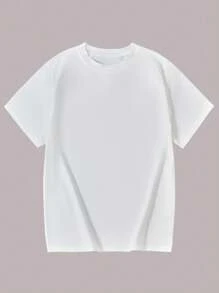 4-Piece Set Casual Fitted Soft Multi-Color T-Shirts For Teenage Boys - Black and White - View 5