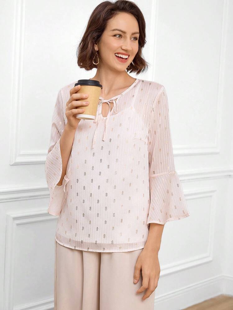 2pcs Women Daily Casual Streetwear Set, Foil Fabric Top & Pants Blouse And Pants Set Ladies Casual Sets Set Outfit For Women Elegant Wide Leg Pants Set Two Piece Pants Set Women, Fall Women Clothes,Winter Outfit For Women,Old Money Style Women,Business Casual Woman,Teacher Outfits For Women,Going Out Outfits,Birthday Sets For Women,Delicate Romance