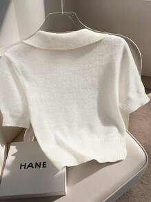 Franclia Unique Conception Floral de Niche Femmes Tricot Pullover