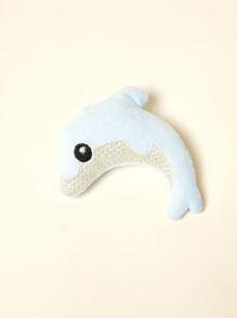 PETSIN 可爱的海豚形状毛绒猫玩具，采用超柔软材料制成，可与猫互动且充满乐趣 - 彩色 - 查看 4